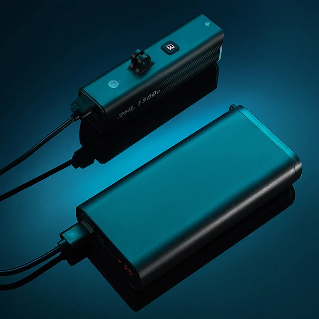 Rockbros RHL1500 priekinė dviračio šviesa 5000mAh 1500lm IPX6 - juoda -- Bicycle Lights