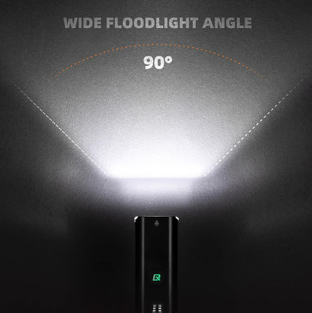 Rockbros RHL1500 priekinė dviračio šviesa 5000mAh 1500lm IPX6 - juoda -- Bicycle Lights