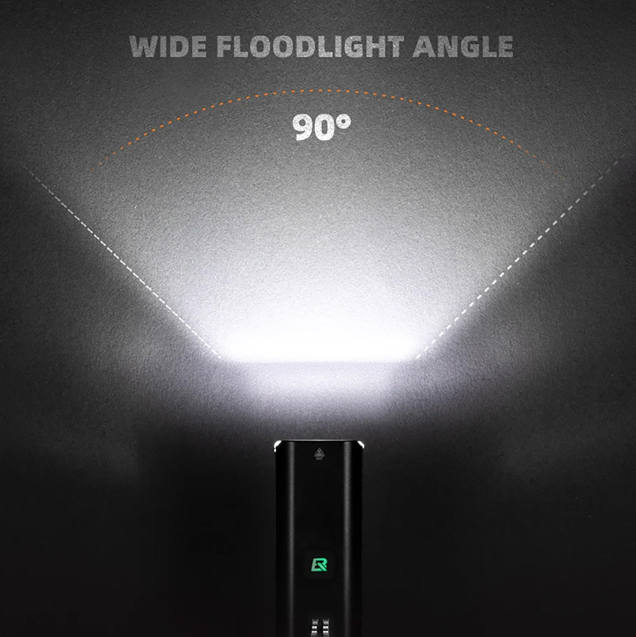 Rockbros RHL1500 priekinė dviračio šviesa 5000mAh 1500lm IPX6 - juoda -- Bicycle Lights