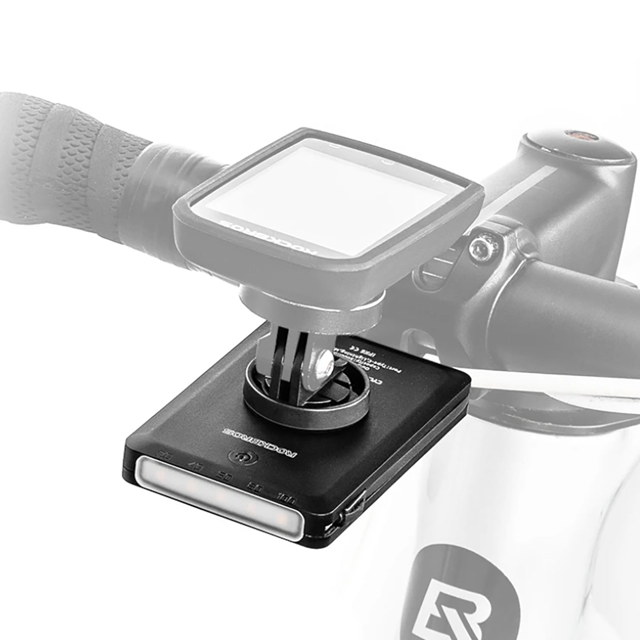 Rockbros JP008 priekinė dviračio šviesa tvirtintuvui su 5000mAh energine baterija 150lm IPX6 - juoda -- Bicycle Lights