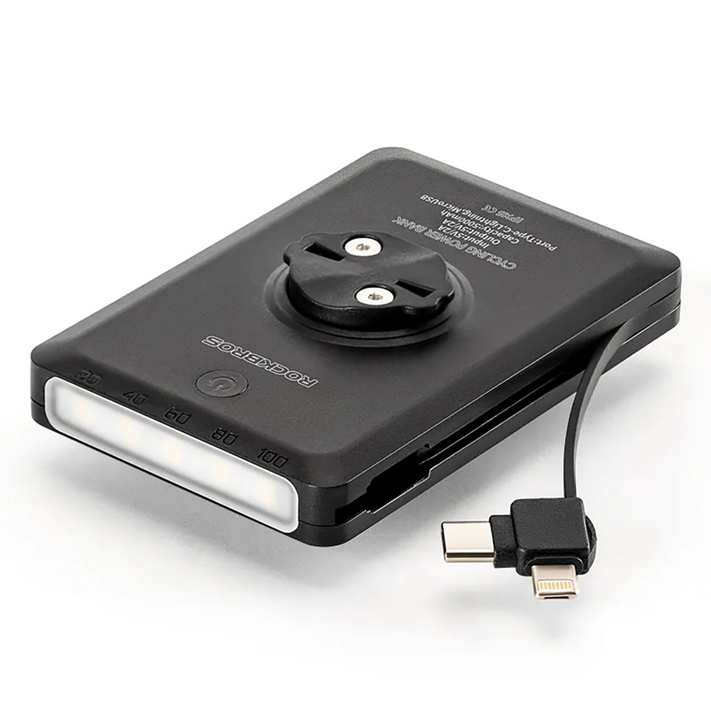 Rockbros JP008 priekinė dviračio šviesa tvirtintuvui su 5000mAh energine baterija 150lm IPX6 - juoda -- Bicycle Lights