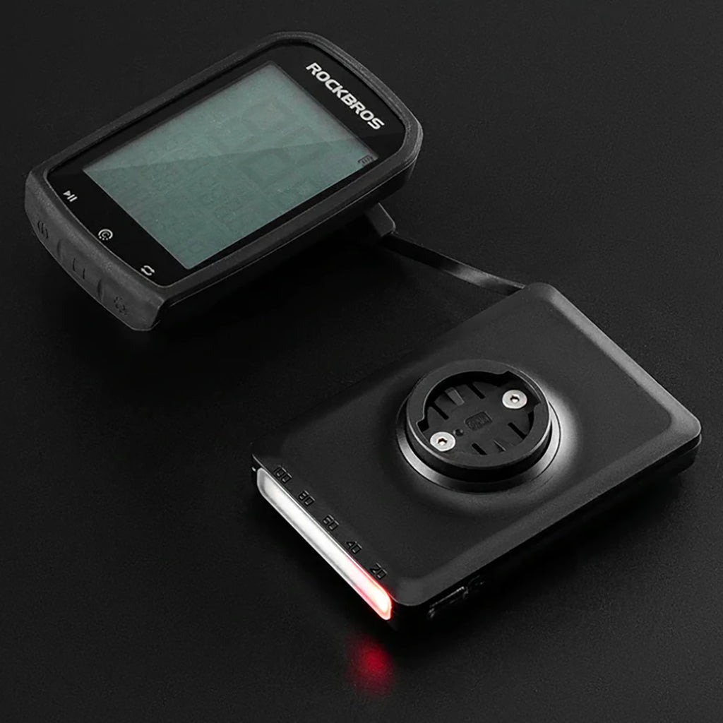 Rockbros JP008 priekinė dviračio šviesa tvirtintuvui su 5000mAh energine baterija 150lm IPX6 - juoda -- Bicycle Lights