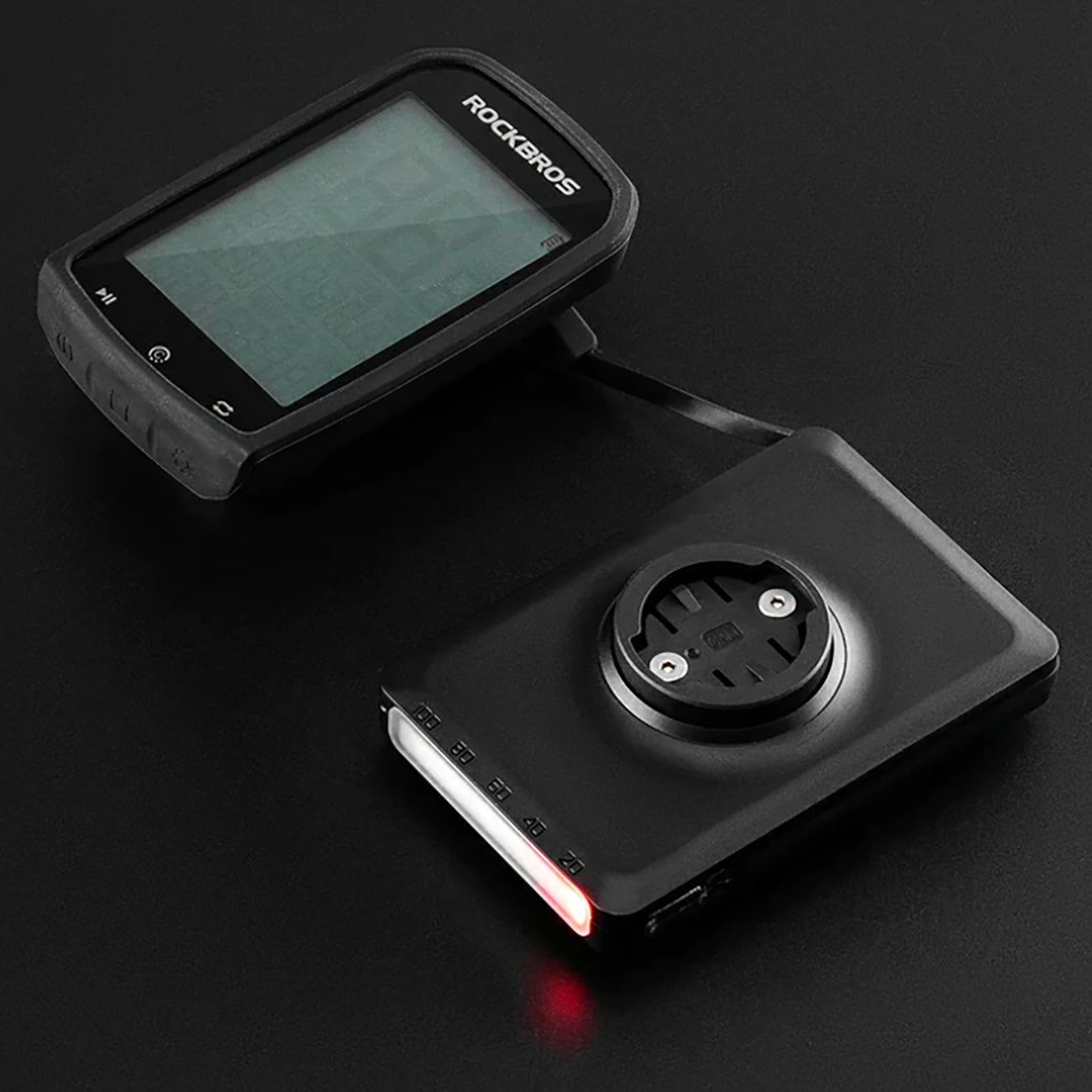 Rockbros JP008 priekinė dviračio šviesa tvirtintuvui su 5000mAh energine baterija 150lm IPX6 - juoda -- Bicycle Lights