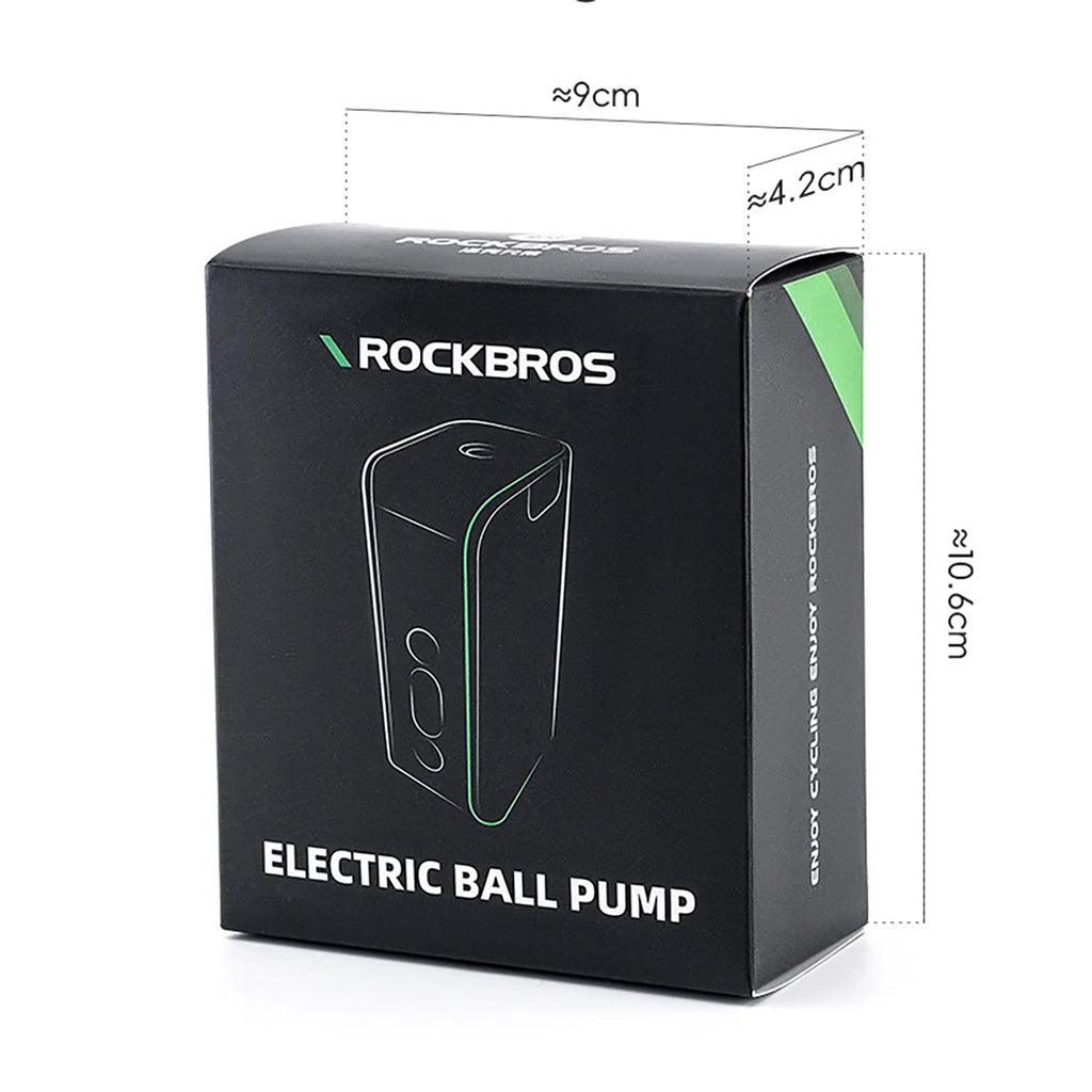 Rockbros 42520006001 elektrinis siurblys kompresinis su skaitmenine ekranu kamuoliams / balionams - mėlynas -- Bicycle Pumps