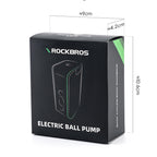 Rockbros 42520006001 elektrinis siurblys kompresinis su skaitmenine ekranu kamuoliams / balionams - mėlynas -- Bicycle Pumps