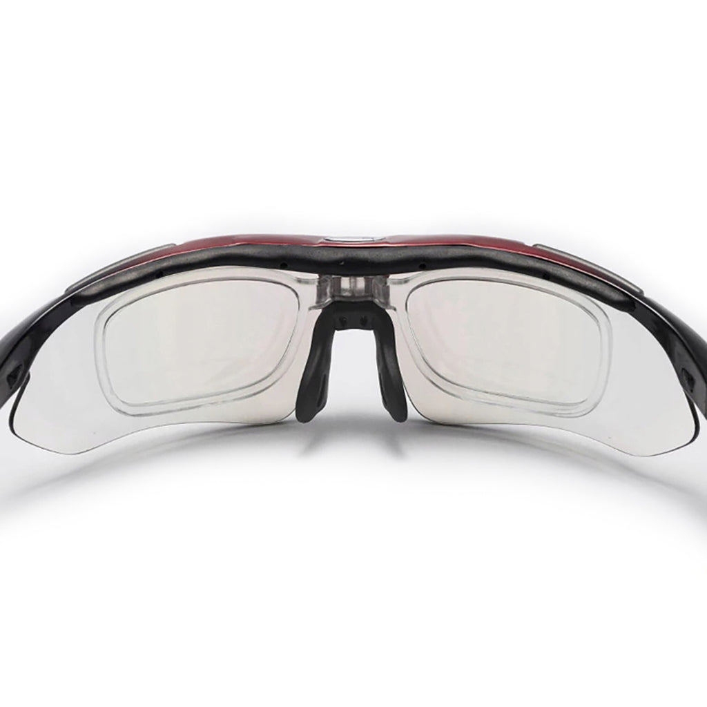 Rockbros 10001 poliarizuoti dviračio akiniai - juoda ir raudona -- Cycling Eyewear