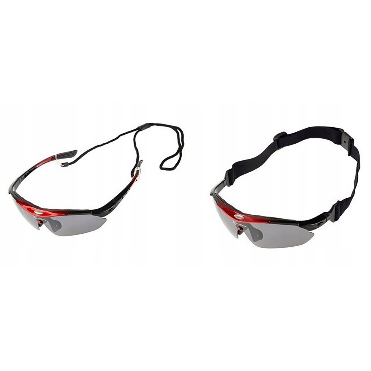 Rockbros 10001 poliarizuoti dviračio akiniai - juoda ir raudona -- Cycling Eyewear