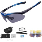 Rockbros 10007 Poliarizuoti dviračio akiniai - Juodi ir mėlyni -- Cycling Eyewear