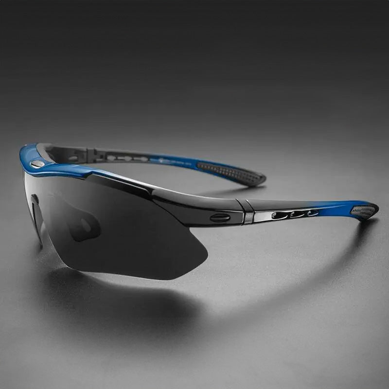 Rockbros 10007 Poliarizuoti dviračio akiniai - Juodi ir mėlyni -- Cycling Eyewear