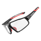 Rockbros SP216BK fotochrominis UV400 dviračio akiniai - juodi ir raudoni -- Cycling Eyewear