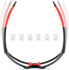 Rockbros SP216BK fotochrominis UV400 dviračio akiniai - juodi ir raudoni -- Cycling Eyewear