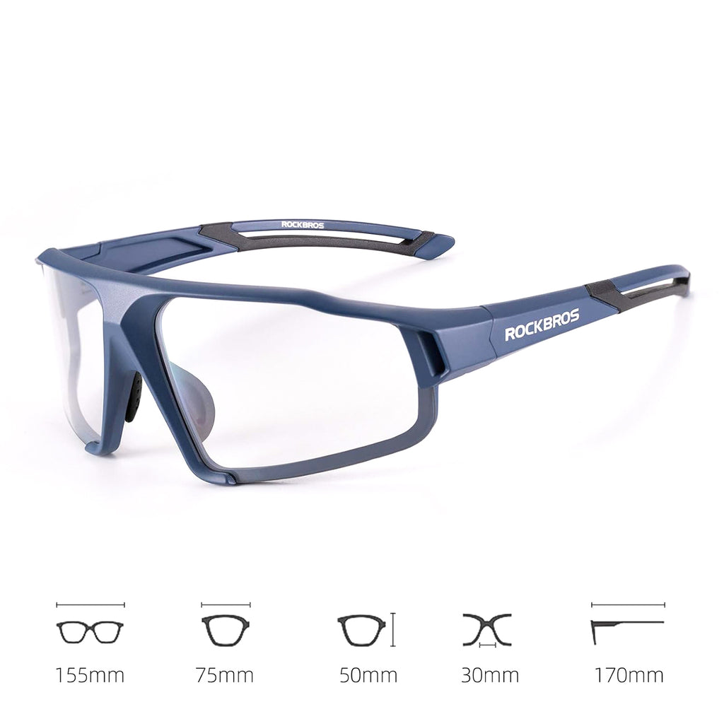 Rockbros SP216BL fotochrominis UV400 dviračio akiniai - mėlyni -- Cycling Eyewear