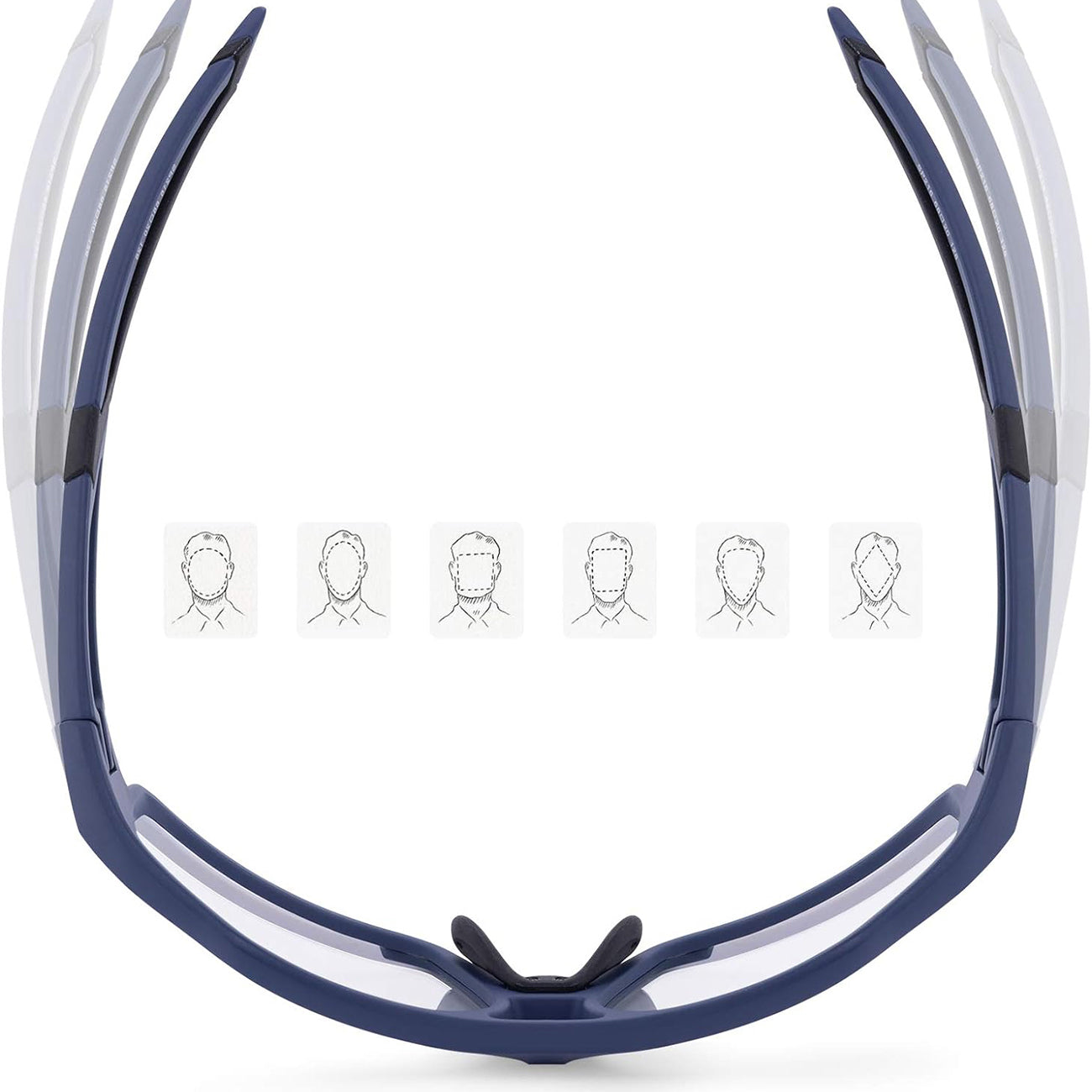 Rockbros SP216BL fotochrominis UV400 dviračio akiniai - mėlyni -- Cycling Eyewear
