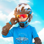 Rockbros 14110009003 poliarizuoti dviračio akiniai vaikams nuo 8 iki 14 metų - žali ir balti -- Cycling Eyewear