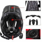 Rockbros TT-32SBPP-S vaiko dviračio šalmas su nuimama barne, dydis S - violetinė-rožinė -- Bicycle Helmets