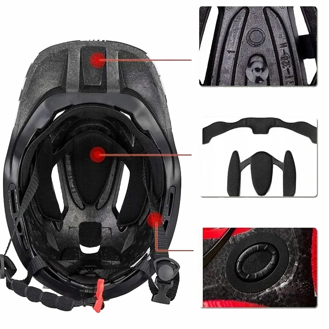 Rockbros TT-32SBPP-M vaiko dviračio šalmas su nuimama barne, dydis M - violetinė-rožinė -- Bicycle Helmets