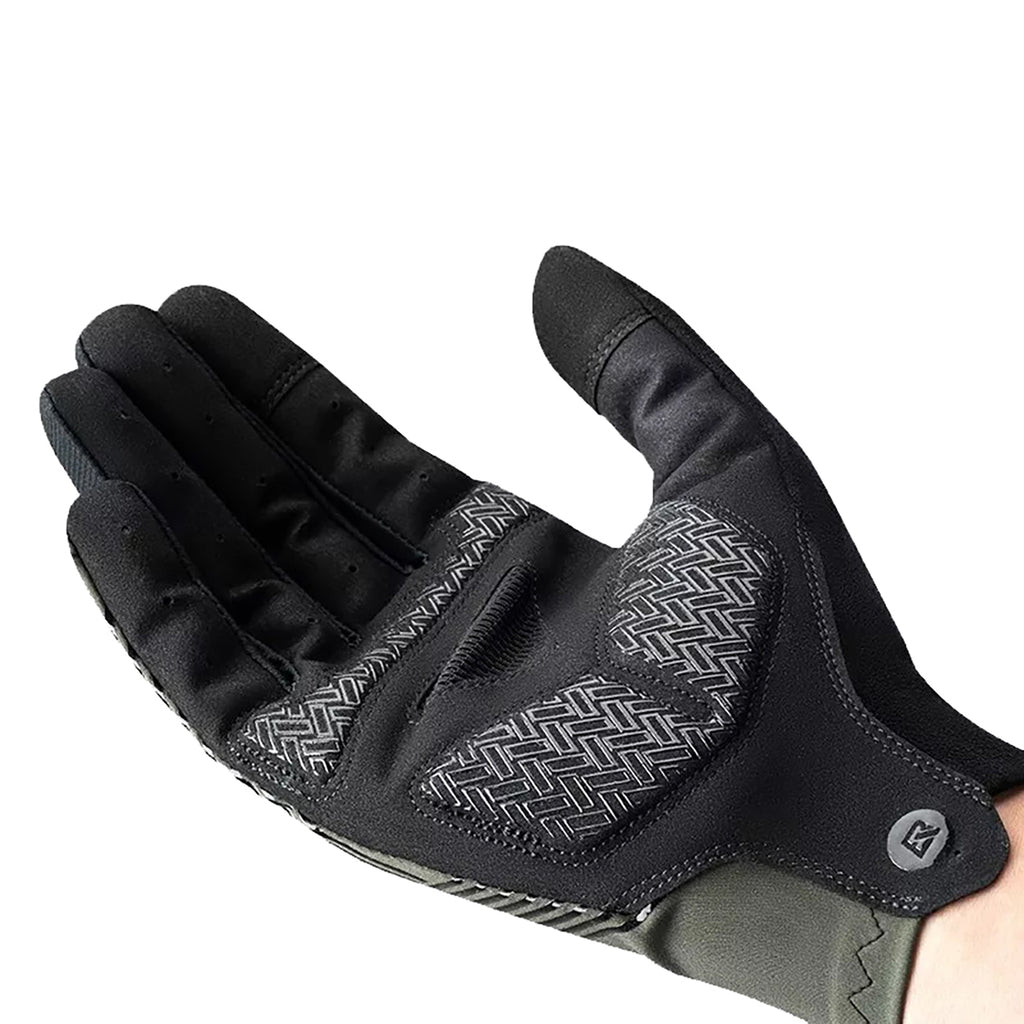 Rockbros 16110006002 smūgių sugeriančios dviračio pirštinės, dydis M - žalios ir juodos spalvos -- Bicycle Gloves