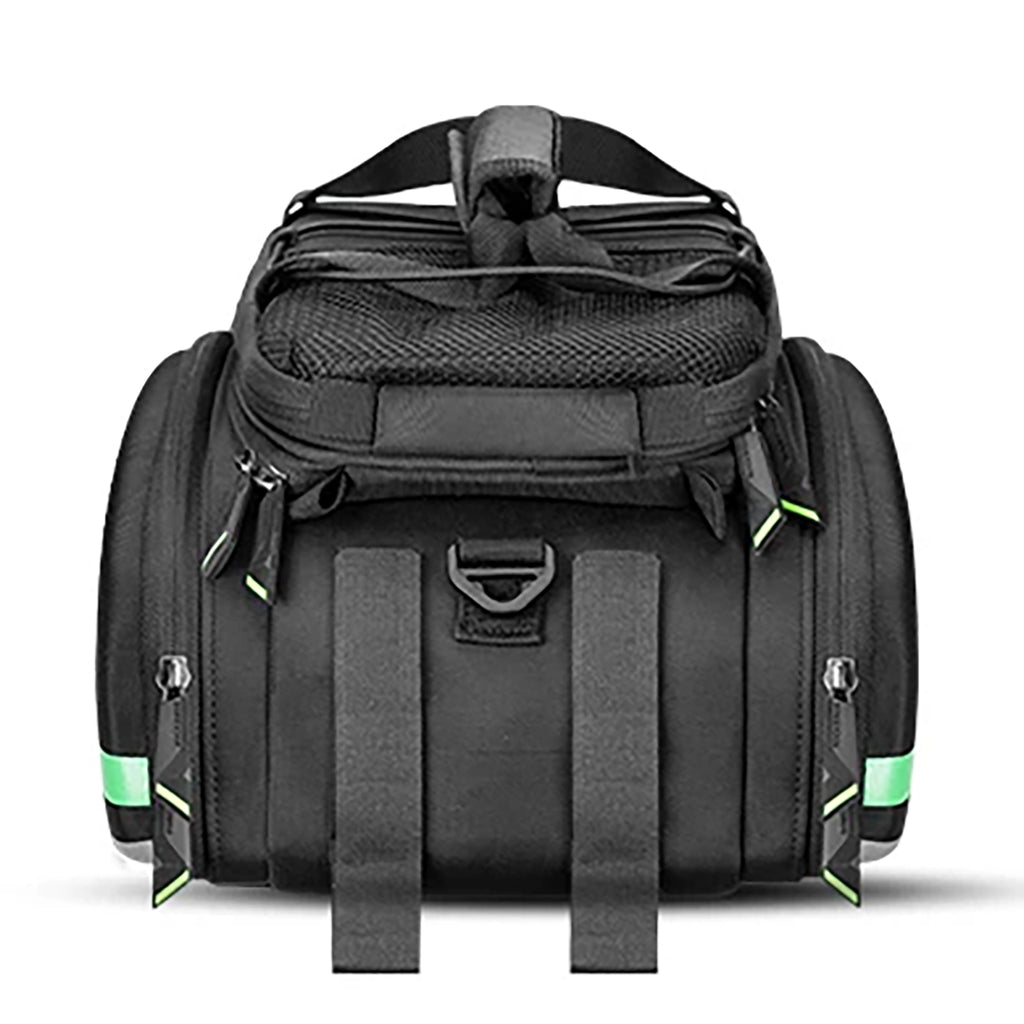 Rockbros A6-03BK dviračio bagažinės krepšys 35 l su išskleidžiamais kišeniais - juodas -- Bicycle Bags
