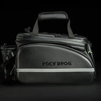 Rockbros A6-6 dviračio bagažinės krepšys, 35 l, su išskleidžiamais kišeniais - juodas -- Bicycle Bags