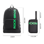 Rockbros H10-BK sportinis sulankstomas kuprinys 18 l - juodas -- Cycling Accessories