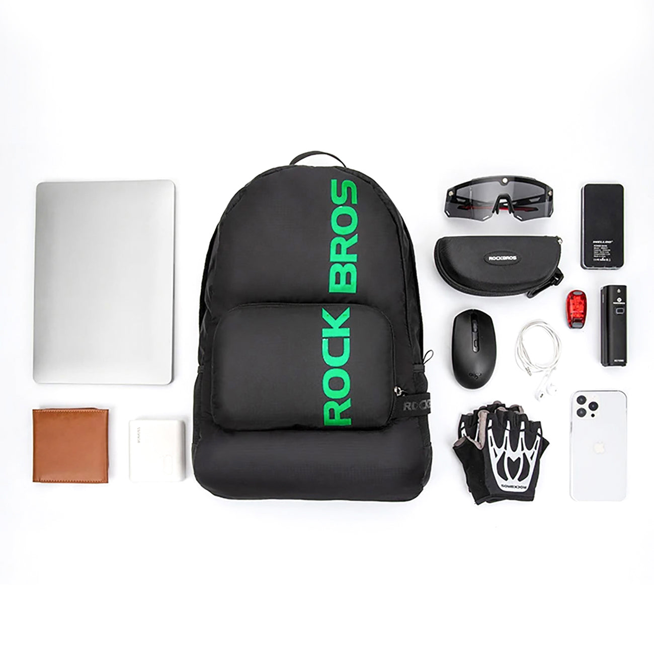 Rockbros H10-BK sportinis sulankstomas kuprinys 18 l - juodas -- Cycling Accessories