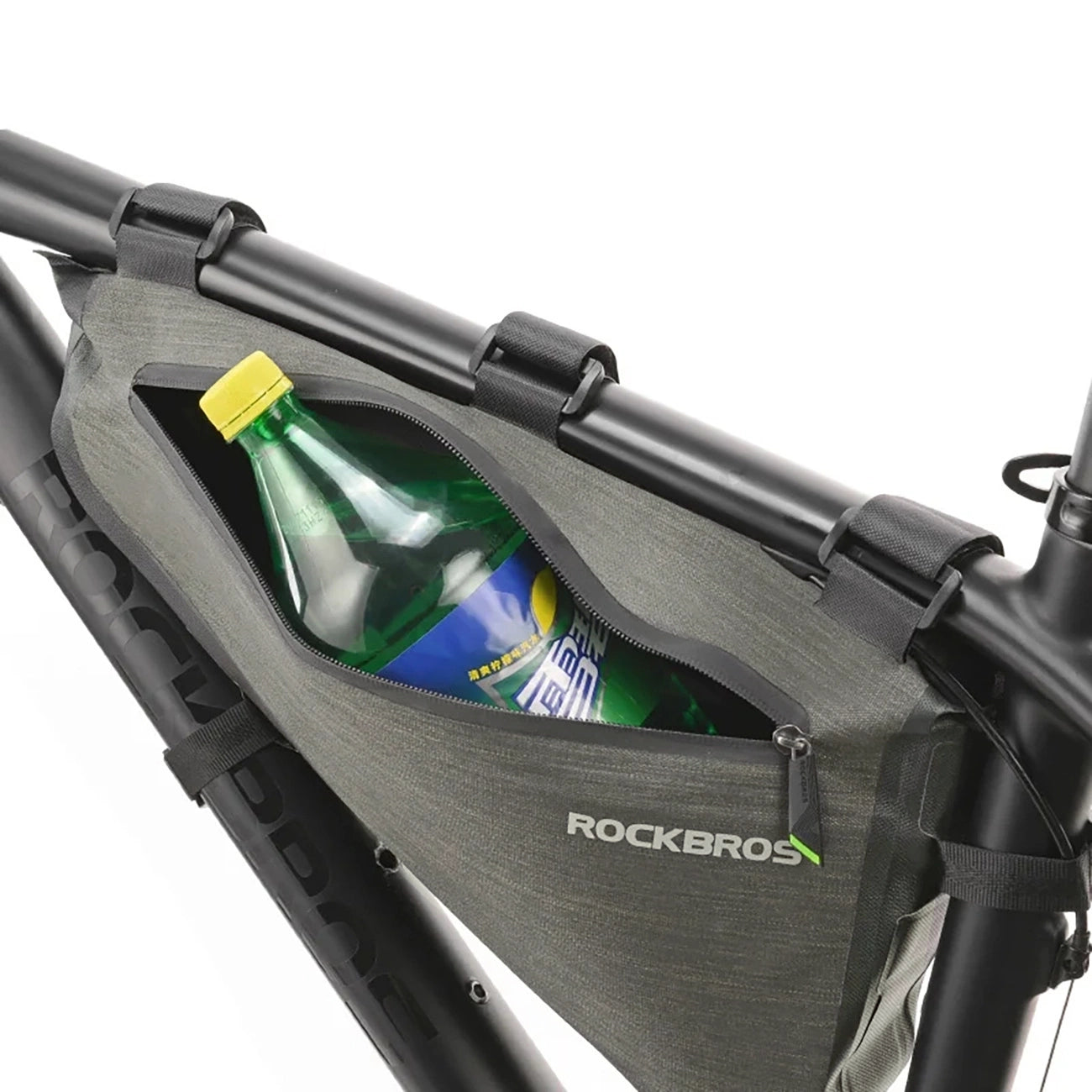 Rockbros AS-017 dviračio rėmo krepšys 5 l - tamsiai žalia -- Bicycle Bags