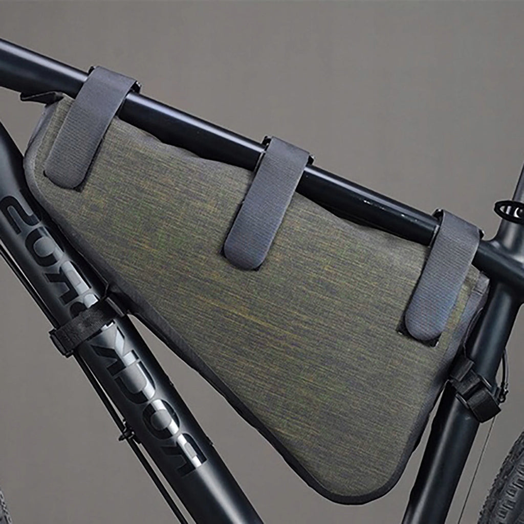 Rockbros AS-017 dviračio rėmo krepšys 5 l - tamsiai žalia -- Bicycle Bags