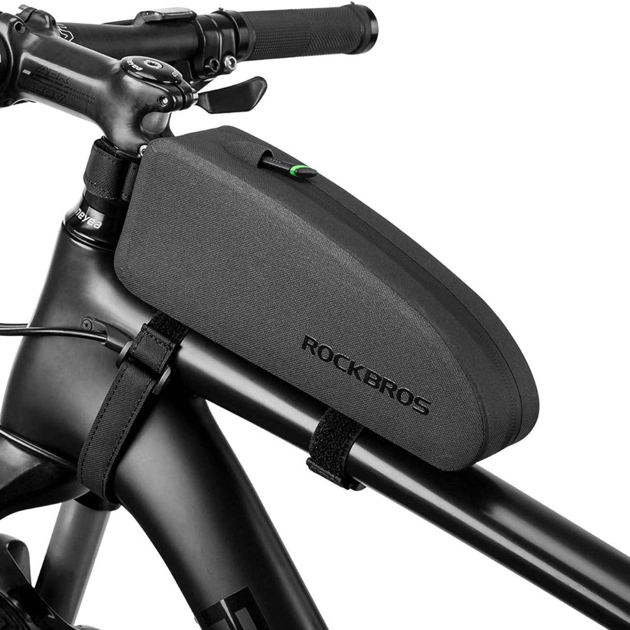 Rockbros AS-019 dviračio rėmo krepšys vandens atsparus 1,5 l - juodas -- Bicycle Bags