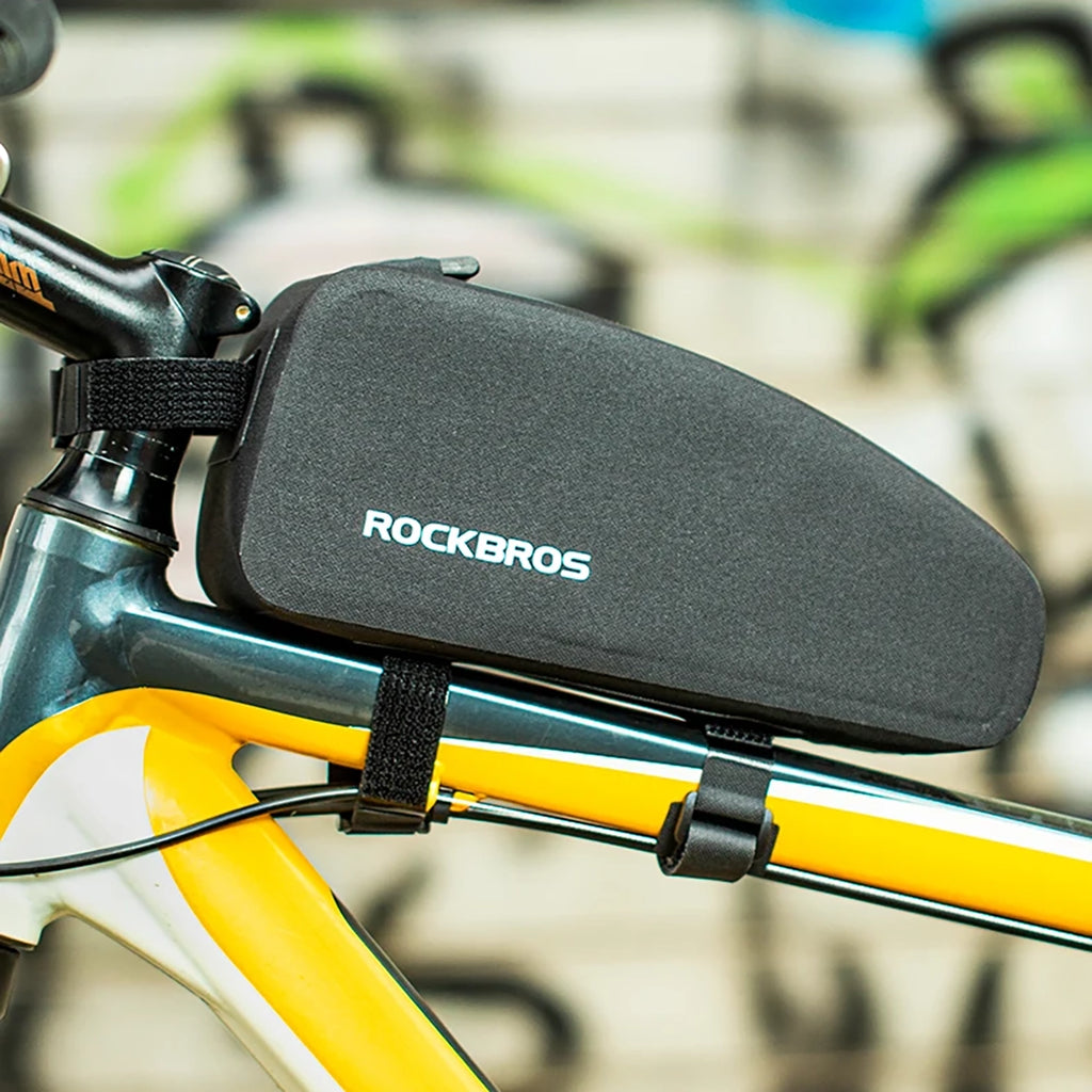 Rockbros AS-019 dviračio rėmo krepšys vandens atsparus 1,5 l - juodas -- Bicycle Bags