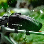 Rockbros AS-019 dviračio rėmo krepšys vandens atsparus 1,5 l - juodas -- Bicycle Bags