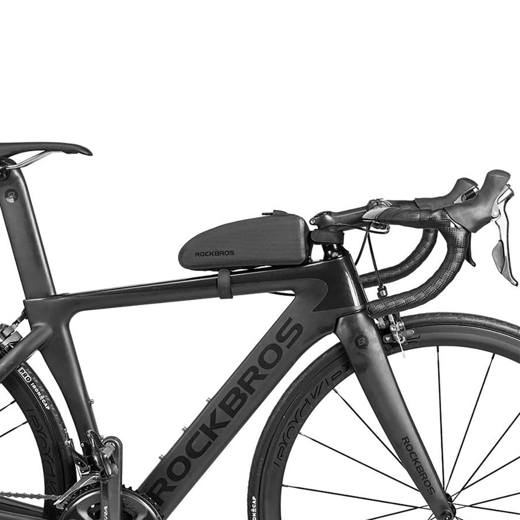 Rockbros AS-019 dviračio rėmo krepšys vandens atsparus 1,5 l - juodas -- Bicycle Bags