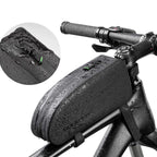 Rockbros AS-019 dviračio rėmo krepšys vandens atsparus 1,5 l - juodas -- Bicycle Bags