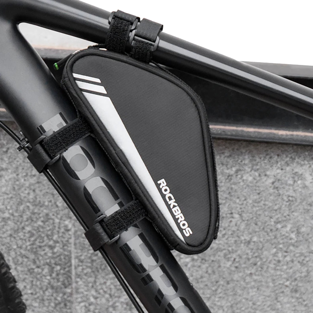 Rockbros B55-BK dviračio rėmo krepšys 0,7 l - juodas -- Bicycle Bags
