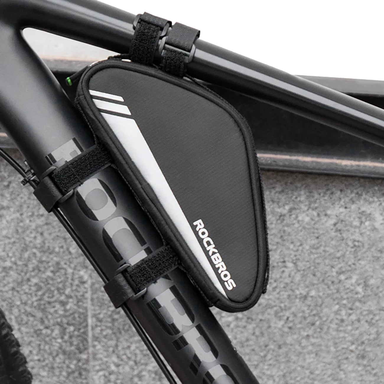 Rockbros B55-BK dviračio rėmo krepšys 0,7 l - juodas -- Bicycle Bags