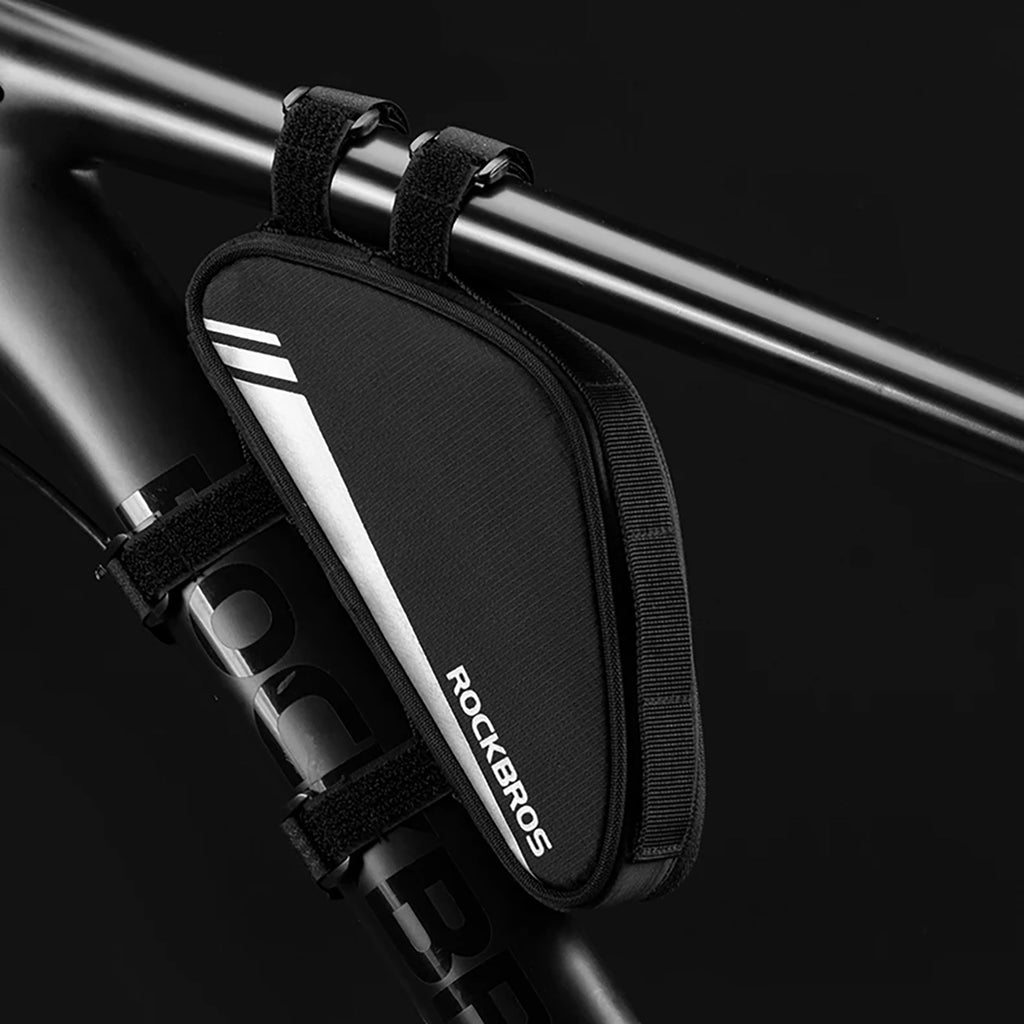 Rockbros B55-BK dviračio rėmo krepšys 0,7 l - juodas -- Bicycle Bags