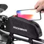Rockbros 039BK 1L pinti dviračio rėmo krepšys - juodas -- Bicycle Bags