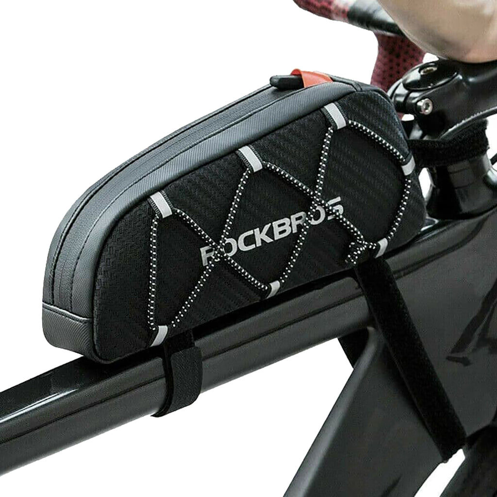 Rockbros 039BK 1L pinti dviračio rėmo krepšys - juodas -- Bicycle Bags