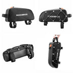 Rockbros 039BK 1L pinti dviračio rėmo krepšys - juodas -- Bicycle Bags