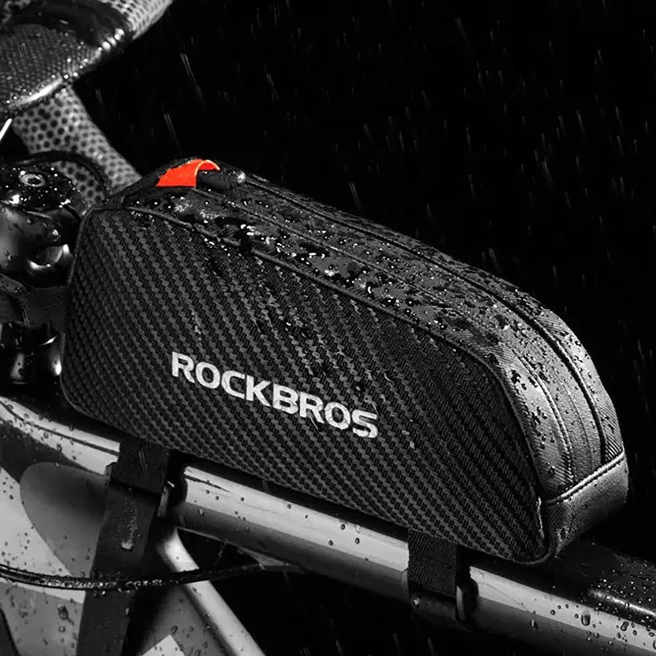 Rockbros 039BK 1L pinti dviračio rėmo krepšys - juodas -- Bicycle Bags