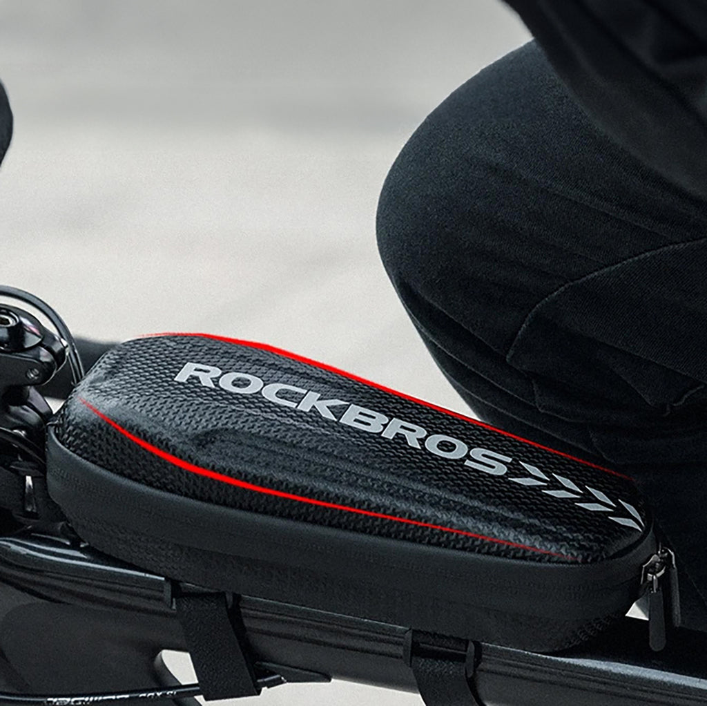 Rockbros B62-1 dviračio krepšys vairaščiui arba rėmui 3L - juodas -- Bicycle Bags