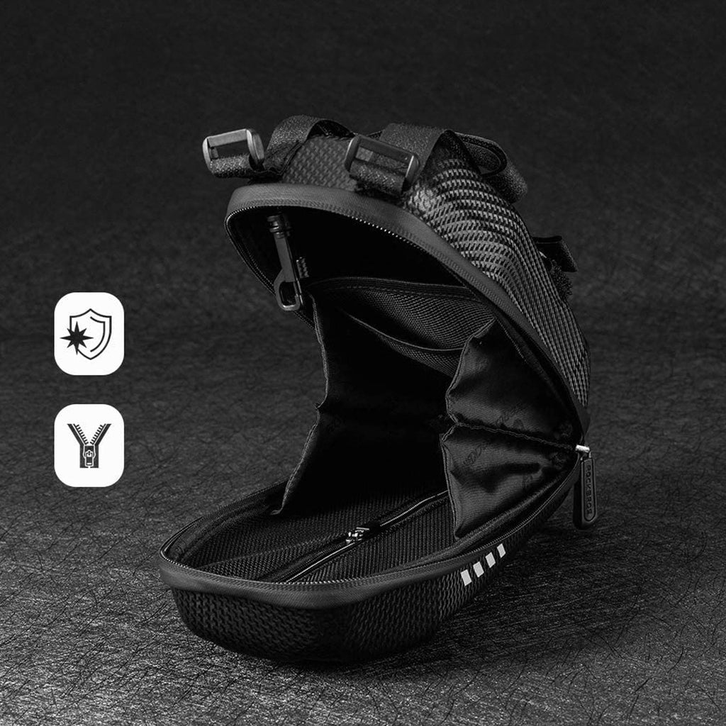 Rockbros B62-1 dviračio krepšys vairaščiui arba rėmui 3L - juodas -- Bicycle Bags