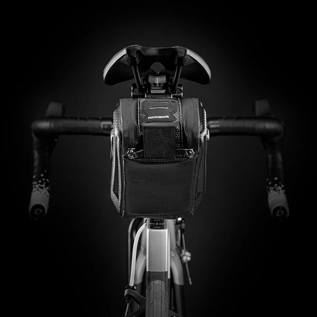 Rockbros B69 dviračio sėdynės krepšys 1,8l su greitojo atlaisvinimo sistema - juodas -- Bicycle Bags