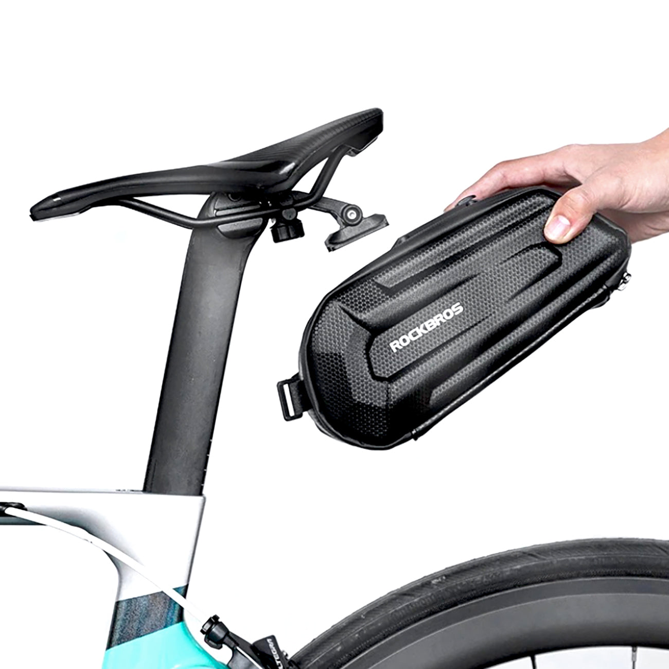 Rockbros B69 dviračio sėdynės krepšys 1,8l su greitojo atlaisvinimo sistema - juodas -- Bicycle Bags