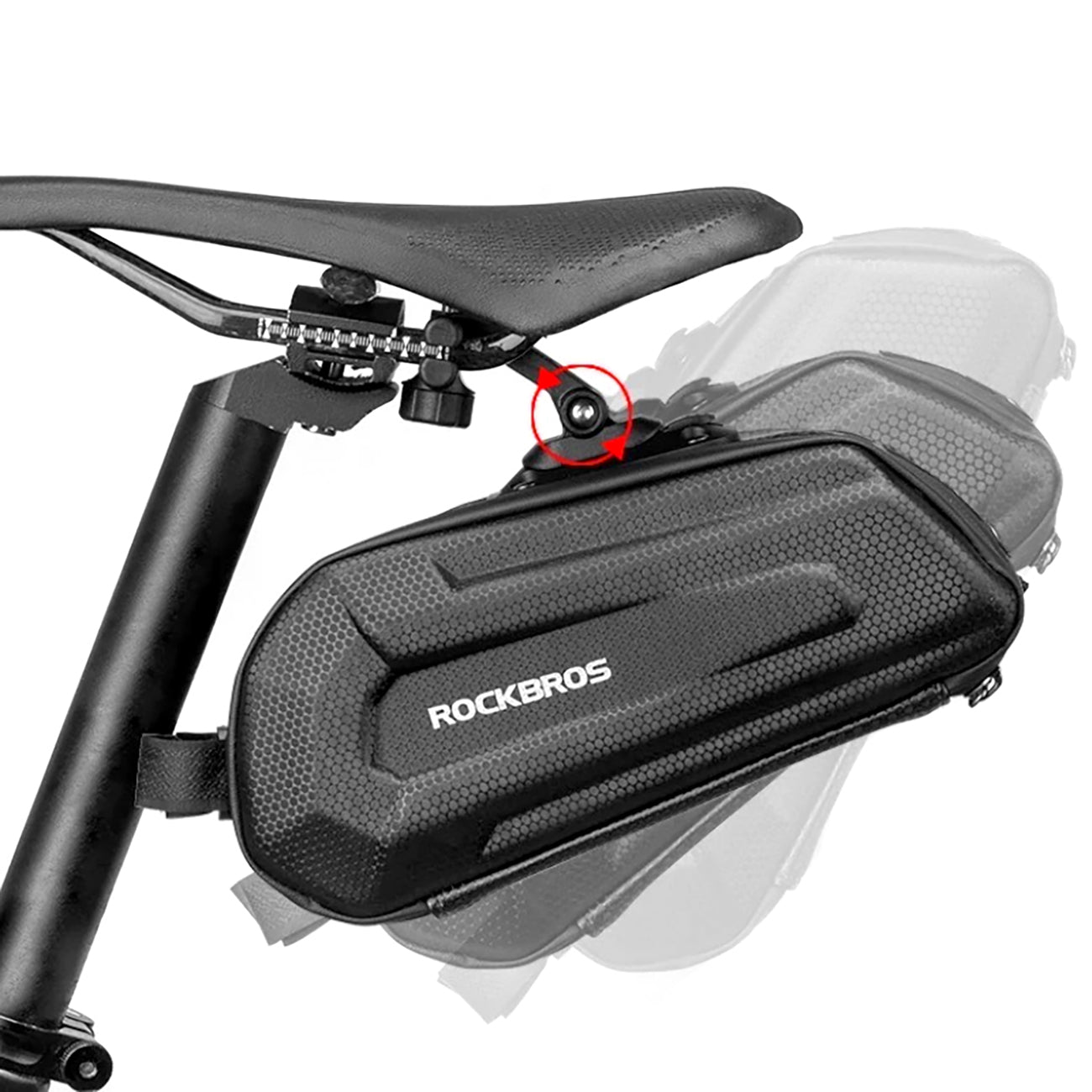 Rockbros B69 dviračio sėdynės krepšys 1,8l su greitojo atlaisvinimo sistema - juodas -- Bicycle Bags