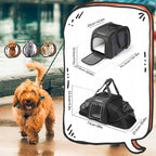 Rockbros 30140028001 transportavimo dviračio krepšys katėms ir šunims - juodas -- Bicycle Bags