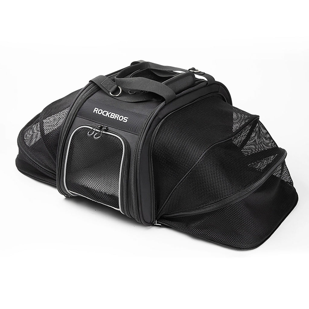 Rockbros 30140028001 transportavimo dviračio krepšys katėms ir šunims - juodas -- Bicycle Bags