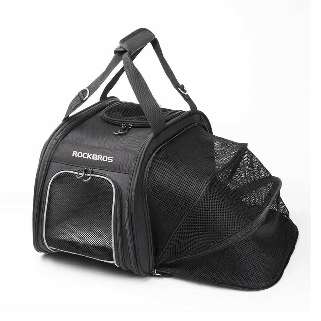 Rockbros 30140028001 transportavimo dviračio krepšys katėms ir šunims - juodas -- Bicycle Bags