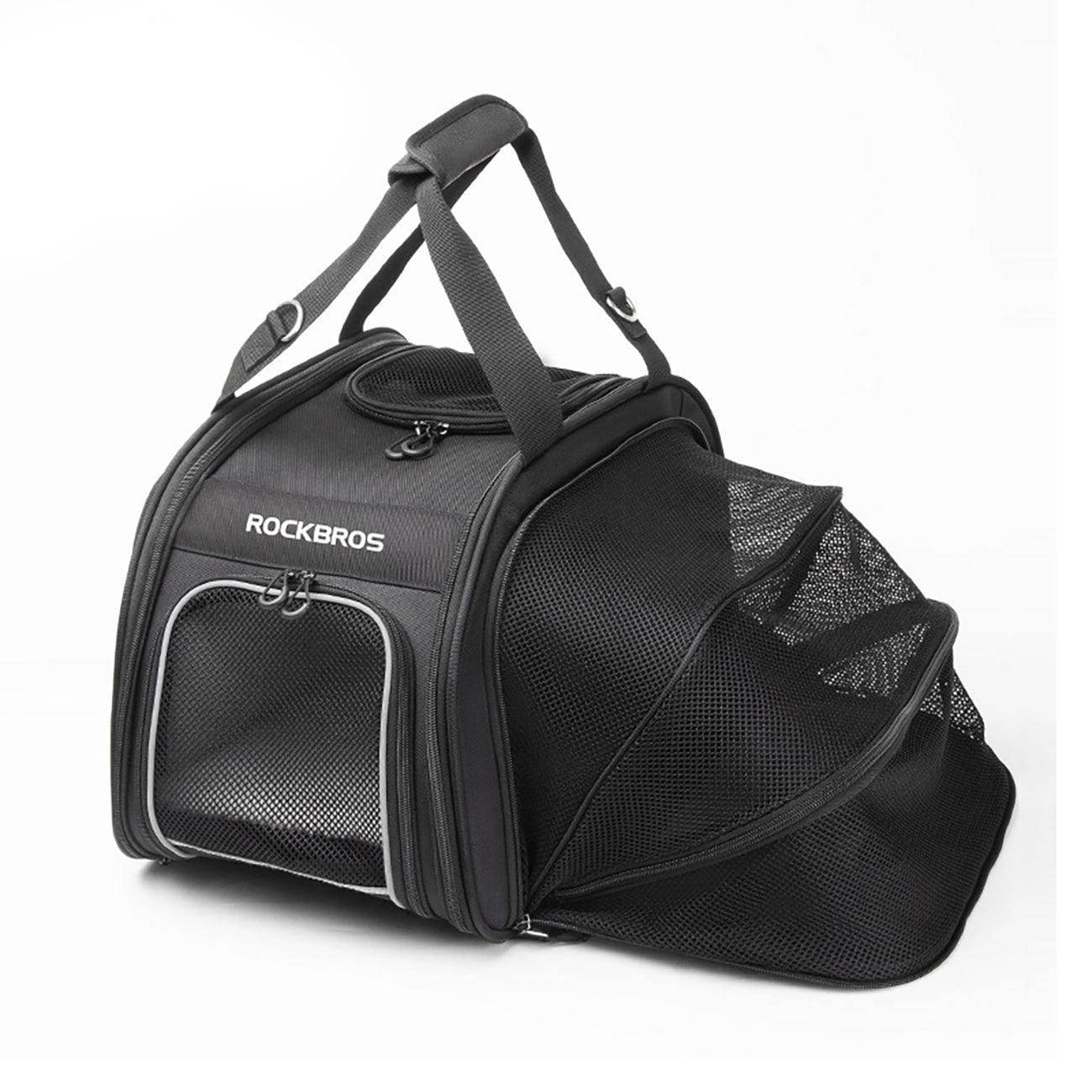 Rockbros 30140028001 transportavimo dviračio krepšys katėms ir šunims - juodas -- Bicycle Bags