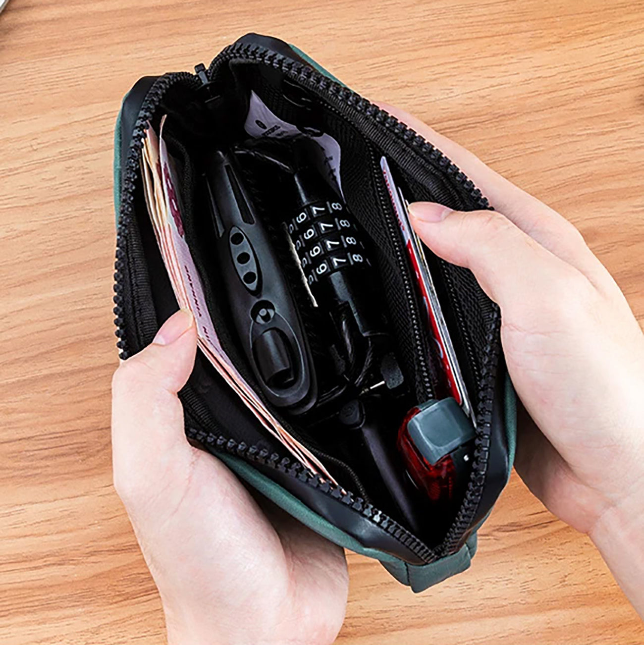 Rockbros dviračio krepšys 30990043006 telefonui, raktams, piniginei 0,15 l - turkio spalva -- Bicycle Bags