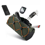 Rockbros 30110054001 dviračio vairaščio krepšys 2,2 l - žalias -- Bicycle Bags